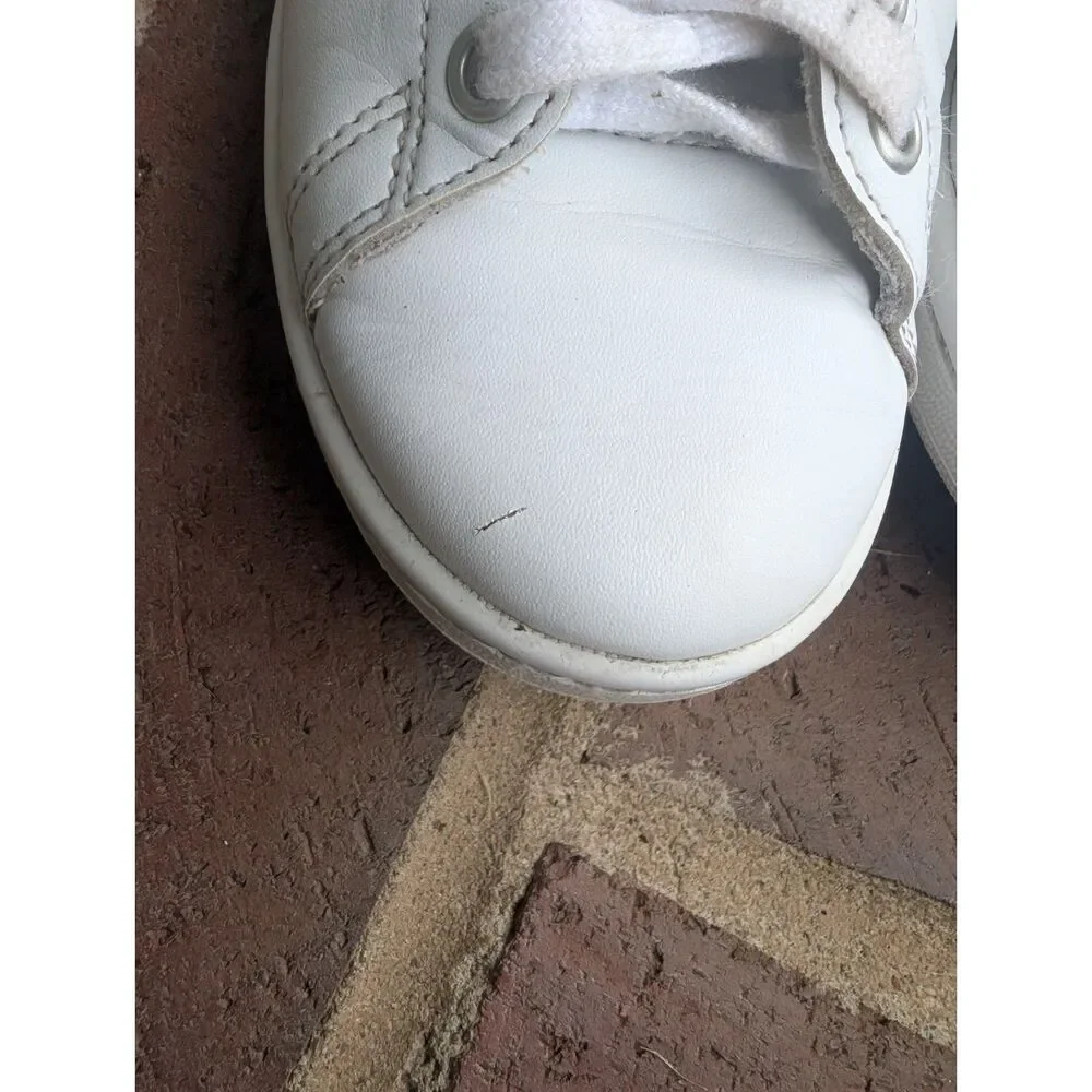 Adidas Stan Smith Primegreen Sneakers Womens 6.5 White Navy Leather
